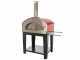Rossofuoco Nonna Luisa Rosso - Outdoor Wood-Fired Oven with Cart 