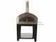 Rossofuoco Nonna Luisa Rosso - Outdoor Wood-Fired Oven with Cart 