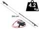 Zanon Shark ZS50 - Electric pruning shear on pole - 50.4V 2.9 Ah - 255 cm