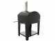 Rossofuoco Campagnolo Nero - Outdoor Wood-Fired Oven with Cart