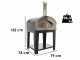 Rossofuoco Campagnolo Nero - Outdoor Wood-Fired Oven with Cart