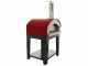 Rossofuoco Campagnolo Rosso - Outdoor Wood-Fired Oven with Cart 