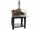 Rossofuoco Campagnolo Rosso - Outdoor Wood-Fired Oven with Cart 