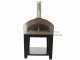 Rossofuoco Campagnolo Rosso - Outdoor Wood-Fired Oven with Cart 