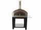 Rossofuoco Campagnolo Rosso - Outdoor Wood-Fired Oven with Cart 