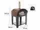 Rossofuoco Benni Marrone - Outdoor Wood-Fired Oven with Cart 