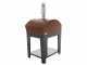 Rossofuoco Benni Marrone - Outdoor Wood-Fired Oven with Cart 