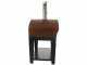 Rossofuoco Benni Marrone - Outdoor Wood-Fired Oven with Cart 