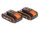 Worx Nitro WG286E Battery-powered Hedge Trimmer - 2x20V 2Ah Batteries - 60 cm Steel Blade