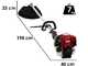EuroMech HO 35 C - 4-stroke petrol brush cutter - Honda GX35 engine