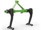 Seven Italy Simply - 2-element Tractor-mounted Agricultural Drainer/Subsoiler - 120 cm Frame
