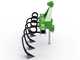 Seven Italy Simply a 4 - Square Spring Grubber with Curl - 120cm