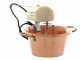 LAR Polentamatic - Hammered Copper Electric Pot for Polenta with Flat Base 3.5 L - max 8W