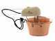 LAR Polentamatic - Hammered Copper Electric Pot for Polenta with Flat Base 3.5 L - max 8W