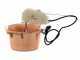 LAR Polentamatic - Hammered Copper Electric Pot for Polenta with Flat Base 3.5 L - max 8W