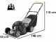 Alpina AL4 46 A Hand-Push Lawn Mower - Stiga ST 120 Engine