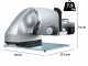 GRAEF MASTER M90 Silver - Meat Slicer 2-in-1 with Vegetable Slicer - 170 mm blade
