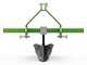 Seven Italy Simply - Single-Element Furrower - 120 cm frame - For tractors with three-point hitch