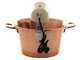 LAR Polentamatic - Hammered Copper Electric Induction Pot for Polenta 6.5 L - max 8W