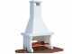 Linea VZ Panarea - Wood and Charcoal Masonry Barbecue