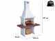 Linea VZ Panarea - Wood and Charcoal Masonry Barbecue