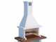 Linea VZ Vulcano - Wood and Charcoal Masonry Barbecue