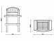 Linea VZ Modena - Wood and Charcoal Masonry Barbecue