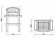 Linea VZ Modena - Wood and Charcoal Masonry Barbecue