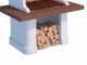 Linea VZ Canarie - Wood and Charcoal Masonry Barbecue