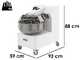 AgriEuro Top-Line ITF35 - Professional Fork Dough Mixer - Three-Phase