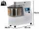 Euromech ETF 30 2v - Spiral kneader capacity 25Kg - Three-phase two speed