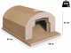 Linea VZ F4 -  Wood-Fired Oven with 56x61 cm Hob - Cooking Capacity: 2 Pizzas