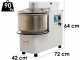 EuroMech ETR 20 2v - 18Kg capacity tilting spiral mixer - three-phase two speed