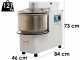 EuroMech ETR 30 - 25Kg capacity tilting spiral mixer - Three-phase