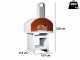 Linea VZ Portici - Outdoor Wood-Fired Oven with Concrete Base - with 72x70 cm Cooking Chamber