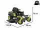 Ryobi ZTRX137 - Battery-Powered Zero Turn Riding-On Mower - 72V/20Ah - 107cm cutting - 2in1