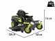 Ryobi ZTRX137 - Battery-Powered Zero Turn Riding-On Mower - 72V/20Ah - 107cm cutting - 2in1