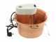 Novital - Hammered Copper Electric Pot for Polenta with Flat Base 7,3L - 4W