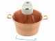 Novital - Hammered Copper Electric Pot for Polenta with Flat Base 7,3L - 4W