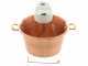 Novital - Hammered Copper Electric Pot for Polenta with Flat Base 7,3L - 4W