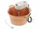 Novital - Hammered Copper Electric Pot for Polenta with Flat Base 7,3L - 4W