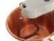 Novital - Hammered Copper Electric Pot for Polenta with Flat Base 7,3L - 4W
