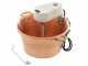 Novital - Hammered Copper Electric Pot for Polenta with Flat Base 4,7L - 4W