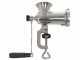 Tre Spade TC-8 Inox - Manual Crank Meat Mincer - Fixing Clamp - N.8