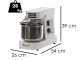 Resto Italia Pina Line MO 10 - Single-Speed Spiral Dough Mixer - 6 Kg