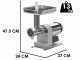 Tre Spade TC-12 Inox/160 Elegant - Electric Meat Mincer - 480W - N.12