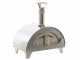 AgriEuro Premium Line Quattro Stagioni - Outdoor Wood-Fired Pizza Stainless Steel Oven 60x40 - for 1 Pizza