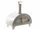 AgriEuro Premium Line Quattro Stagioni - Outdoor Wood-Fired Pizza Stainless Steel Oven 60x40 - for 1 Pizza