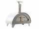 AgriEuro Premium Line Quattro Stagioni - Outdoor Wood-Fired Pizza Stainless Steel Oven 60x40 - for 1 Pizza