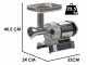 Tre Spade TC-22 INOX - Electric Meat Mincer - 1100W - N.22